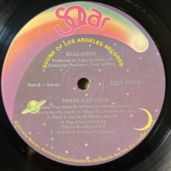 Shalamar - “Three For Love” Vinyl LP - Picture 5 of 5